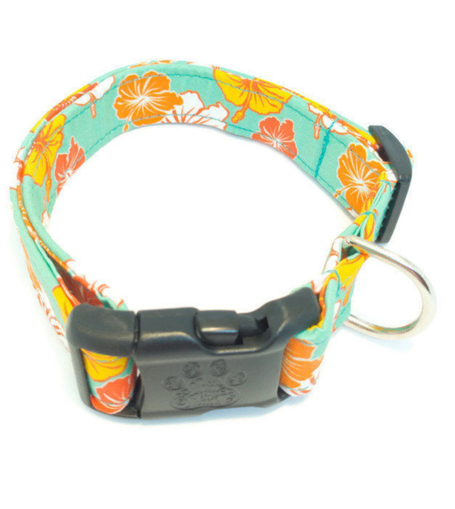 Dog Collar Hawaiian Dog Collar The Golden Tropical Dog Etsy