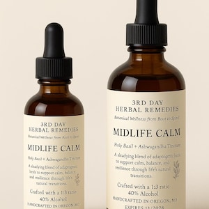 MidLife Calm - Ashwagandha-rot och helig basilika bild 1