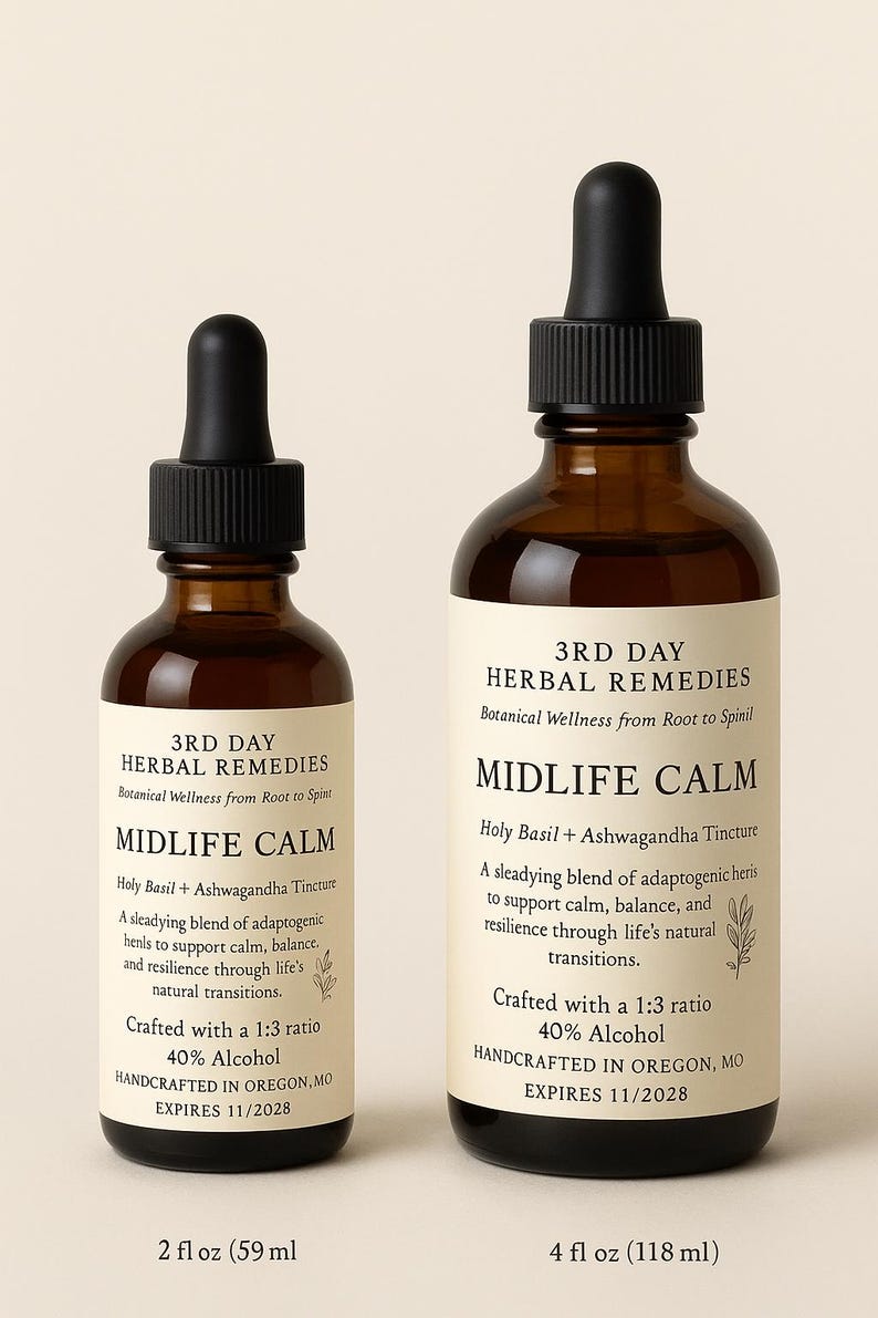 MidLife Calm - Ashwagandha-rot och helig basilika bild 1