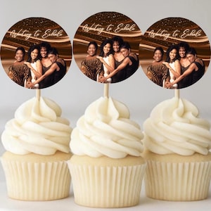 Warten auf Ausatmen Cupcake Toppers, 90er Jahre Party Dekor, Black Girl Magic Geburtstags-Picks