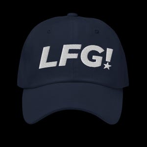 LFG! Cowboy Pride Hat - Snapback Hat – White & Navy Star Edition