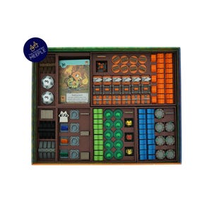 Root Board Game 3D Pieces with Optional Organizer Insert and Card Stands