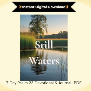 Psalm 23 Christian Devotional: 7-Day Bible Study Journal (Digital Download