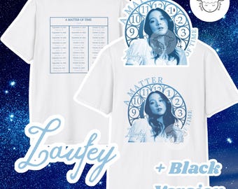 Laufey A Matter of Time Album Blau Shirt Konzert Unisex T-Shirt Musik Liebhaber Geschenk Band Tee Konzert Merch Grafik T-Shirt