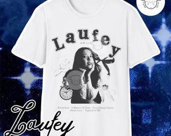 Laufey A Matter of Time Album Unisex T-Shirt, Music Lover Shirt, Vintage Style T-Shirt, Soft Cotton Tshirt
