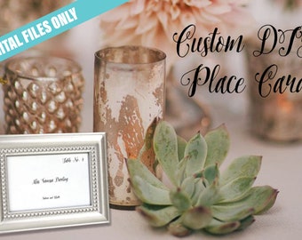 Custom DIY Wedding Place Cards // Bride // Wedding // Event // Planning // Tent Cards // Frame // Reception // Digital // Printable // Excel
