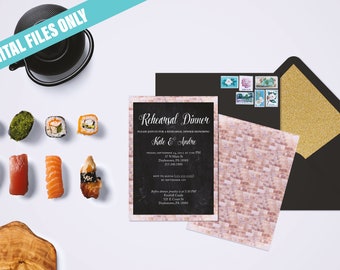 地方 - リハーサルディナーの招待状