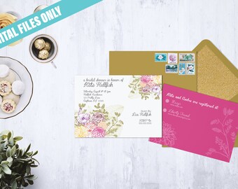 Dahlia - Bridal Shower Invitation