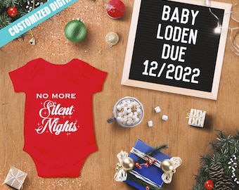 Christmas Digital Pregnancy Announcement | Social Media | Instagram | Text | Email