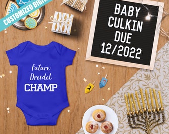 Hanukkah Digital Pregnancy Announcement | Social Media | Instagram | Text | Email