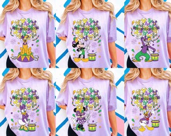 Anpassen Mickey & Friends Karneval Gruppe Shirt, Disney Mickey Ballon Karneval Karneval Feier Tee, New Orleans Fleur De Lis Shirt