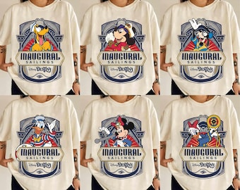 Disney Destiny Inaugural Sailing Mickey and Friends-shirt, Disney Cruise Line-T-shirt, Let's Cruise, Disneyland Family Cruise bijpassende reis-T-shirt