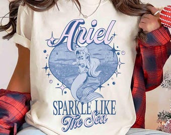 Camiseta retro de Disney con Ariel y La Sirenita, "Pero papá lo amo", camiseta de la princesa Ariel, viaje de chicas a WDW Magic Kingdom 2026