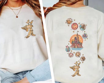 2-zijdig Disney Fantasia Mickey retro-shirt, Mickey Sorcerer-T-shirt, Mickey Mouse Magic Wizard Disneyland Family Matching Trip-shirt