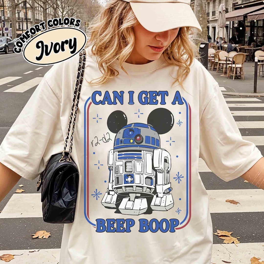Disney Star Wars R2-D2 Can I Get a Beep Boop Comfort Colors Shirt ...