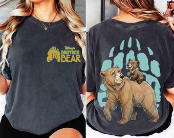 2-Sided Disney Brother Bear Kenai Koda Shirt, Brotherhood Matching Tee, Brother Matching Outfit, Disneyland Family Trip, Birthday Gift Shirt