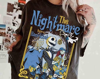 Retro The Nightmare Before Hanukkah Shirt, Jack Sally And Friends Festival of Lights Tee, Disney Jewish Holiday Shirt, Hanukkah Gift Shirt