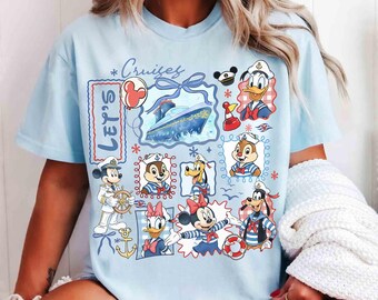 Camiseta Coquette Bow Watercolor Disney Mickey & Friends Cruise Line, Camiseta Disney Wish Treasure Fantasy, Regalo para el primer viaje familiar en crucero a Disneyland