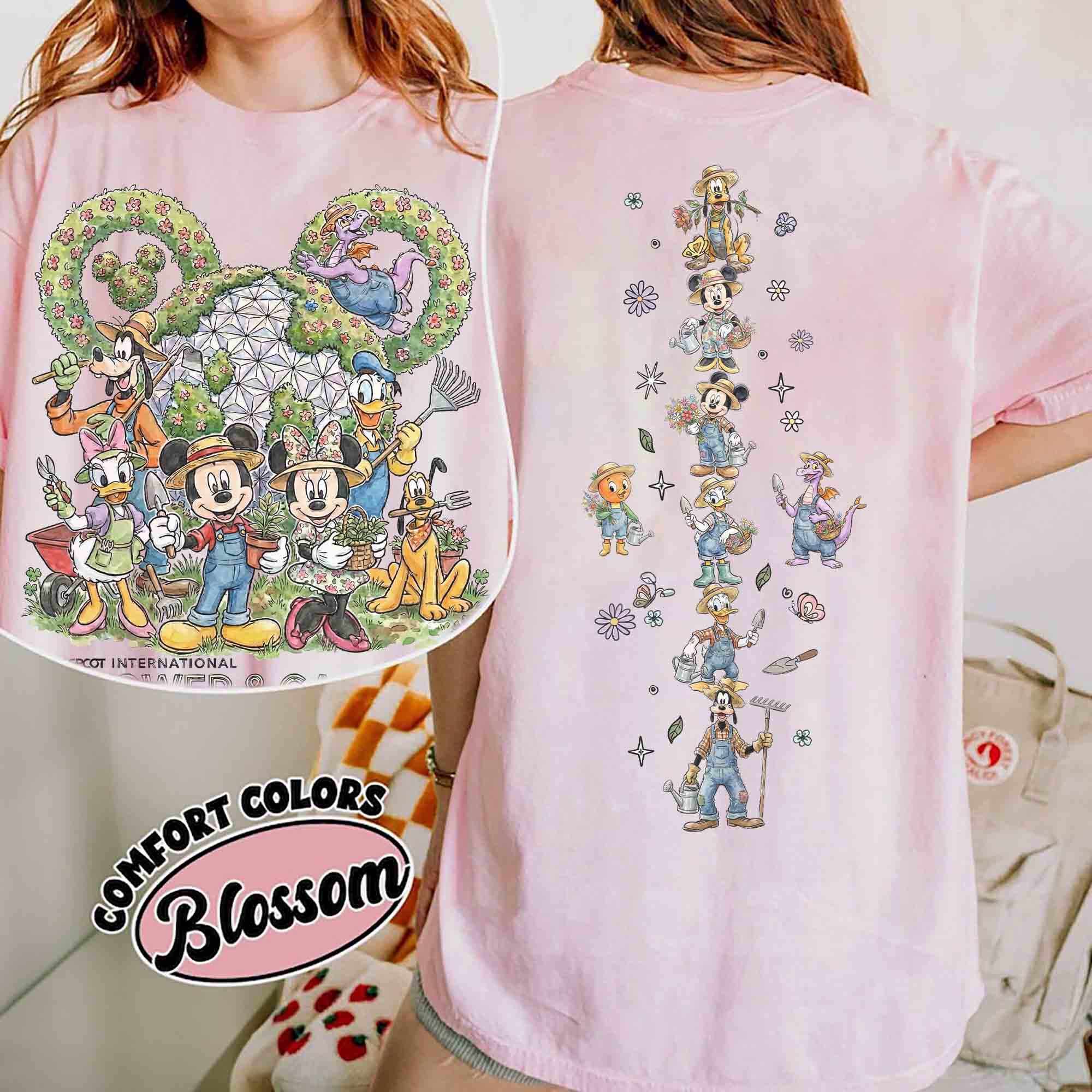 Discover Disney Epcot International Flower & Garden Festival 2026 Shirt, Mickey and Friends Gardener Tee