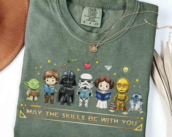 Disney Mögen die Fähigkeiten mit dir sein Shirt, Star Wars Test Day Lehrer-T-Shirt, Galaxy's Edge Hollywood Studios, Lehrer Geschenke, Lehrer Prüfungstag