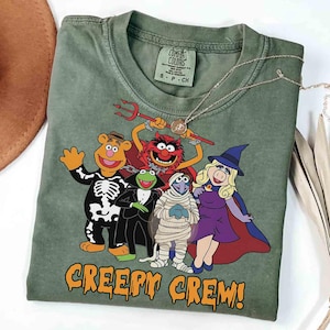 The Muppets Creepy Crew Halloween Shirt, Retro Muppet Show Tee, Disney Muppet Skeleton Mummy Shirt, Disneyland Spooky Family Trip Tee 2026