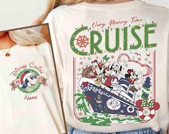 Personalized Disney Christmas Very Merrytime Cruises 2026 Shirt, Mickey & Friends Disney Cruise Line Xmas Tee, Wish Dream Family Cruise Trip