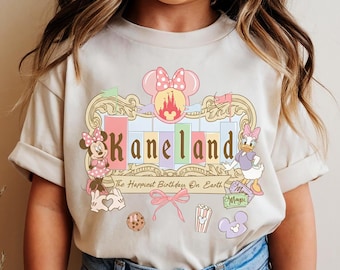 Personalized Disney Minnie and Daisy The Happiest Birthday On Earth Shirt, Best Birthday Ever, Disneyland Girl Trip, Birthday Girl Gift