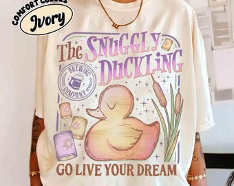 Vintage Das kuschelige Entlein Brauen Shirt, Disney Go leben dein Traum Zitat T-Shirt, verfädelte Prinzessin Laterne Shirt, Magic Kingdom Passende Reise