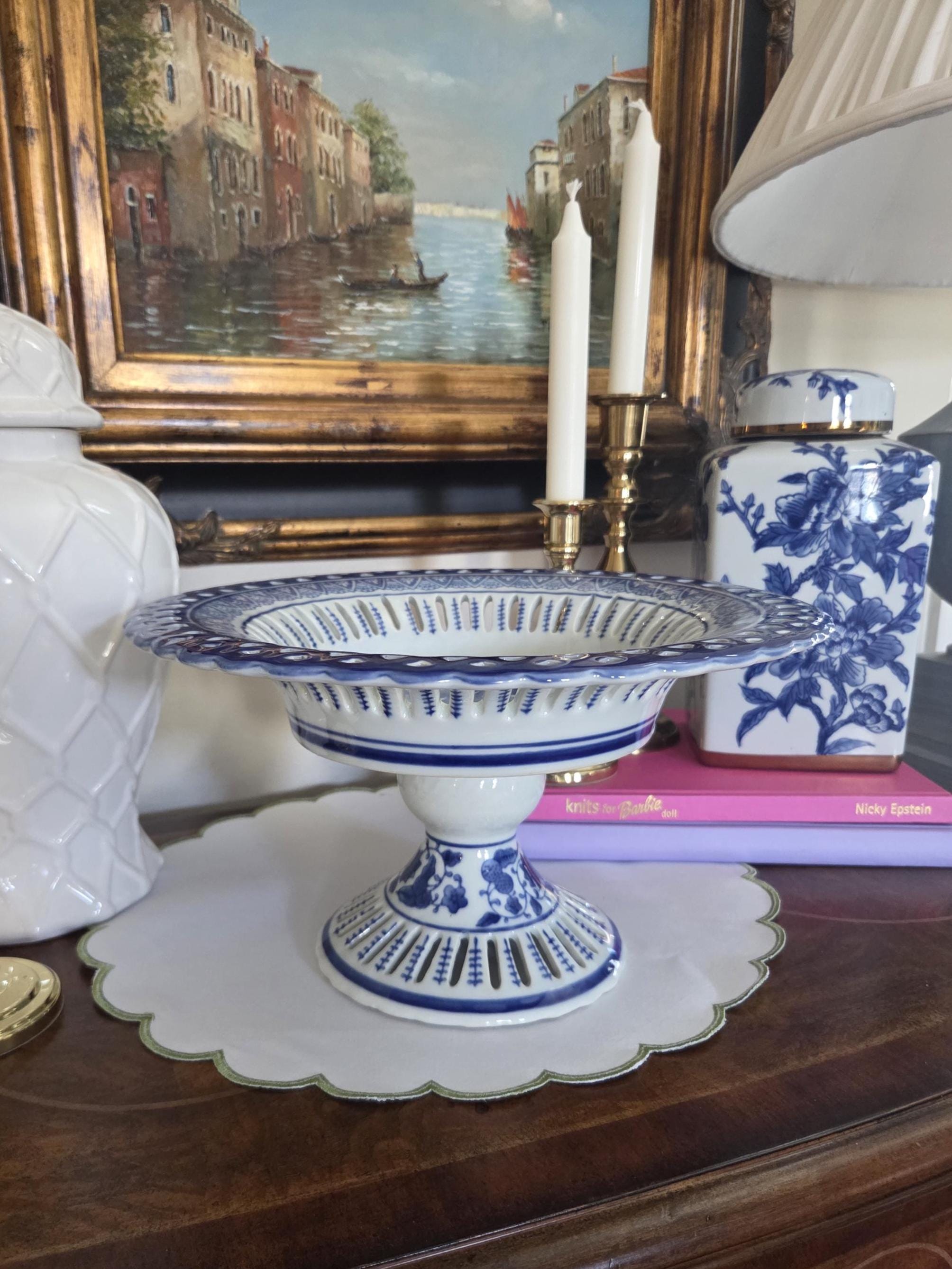 Blue Chinoiserie Fruit Bowl - Etsy