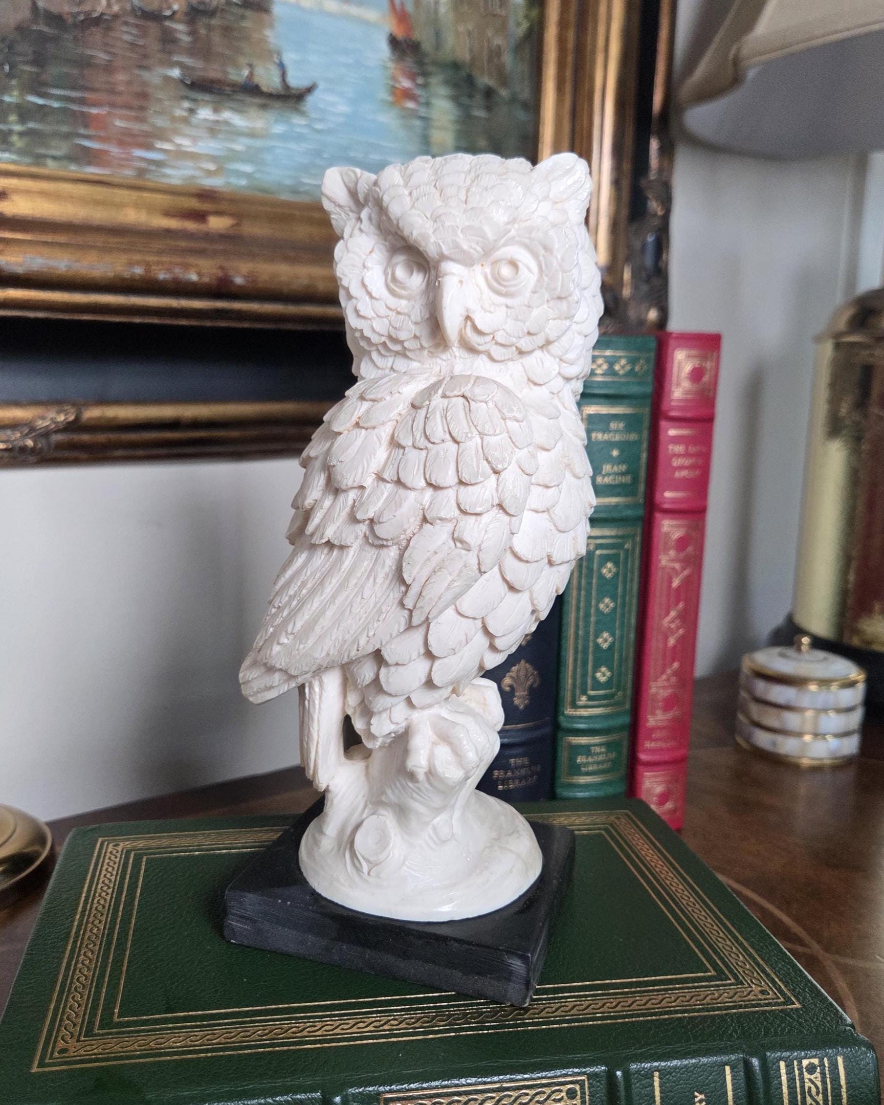 Vintage A Santini Owl Sculpture Italy | 9 Inch