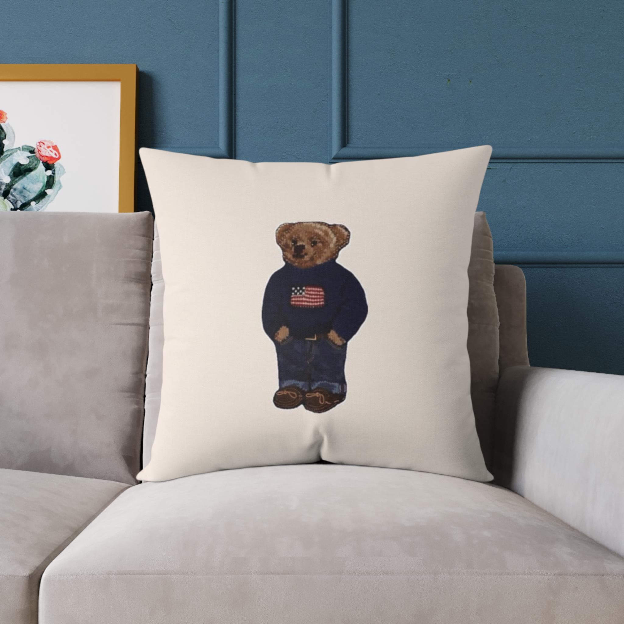 Ralph Lauren Polo Bear Pillow - Etsy
