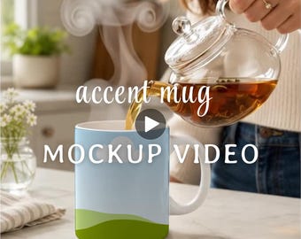 Mug Mockup Video Mockup, Coffee Mug Video Template Canva, Drag and Drop, Digital Instant Download
