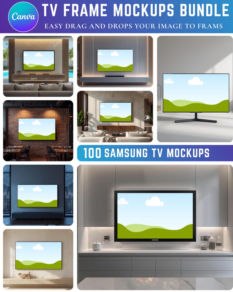 Samsung Tv Frame Mockups Canva