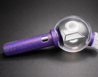 3d printed sleeve with rhinestones option for Kpop light stick army bomb ver 4