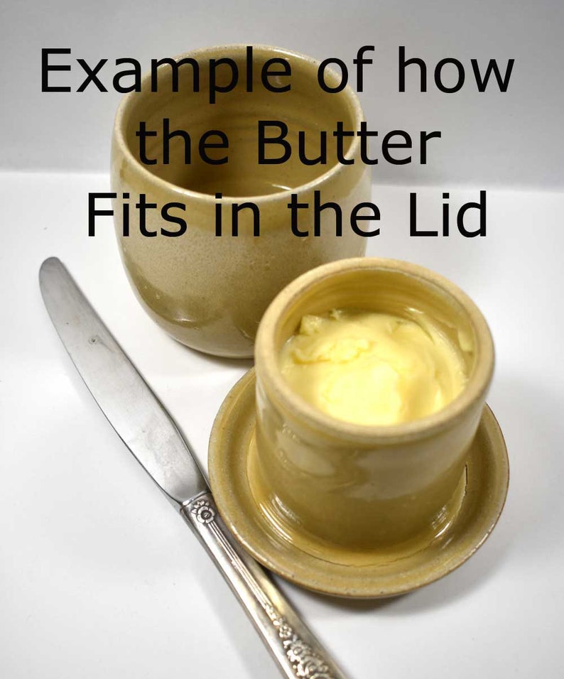 French Butter Keeper White Butter Crock Butter Dish Etsy
