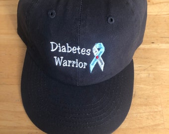 Toddler Youth Adult Diabetes Warrior Baseball Cap Kids Diabetes Warrior Baseball Hat Youth Diabetes Warrior Baseball Hat Diabetes Awareness