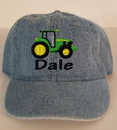 Toddler Kids Baseball Hat Farm Tractor Design Baseball Hat Custom Emb…