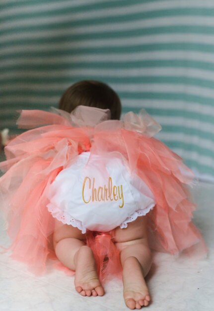 Personalized Bloomer Diaper Cover Embroidered  Bloomer Diaper Cover B…