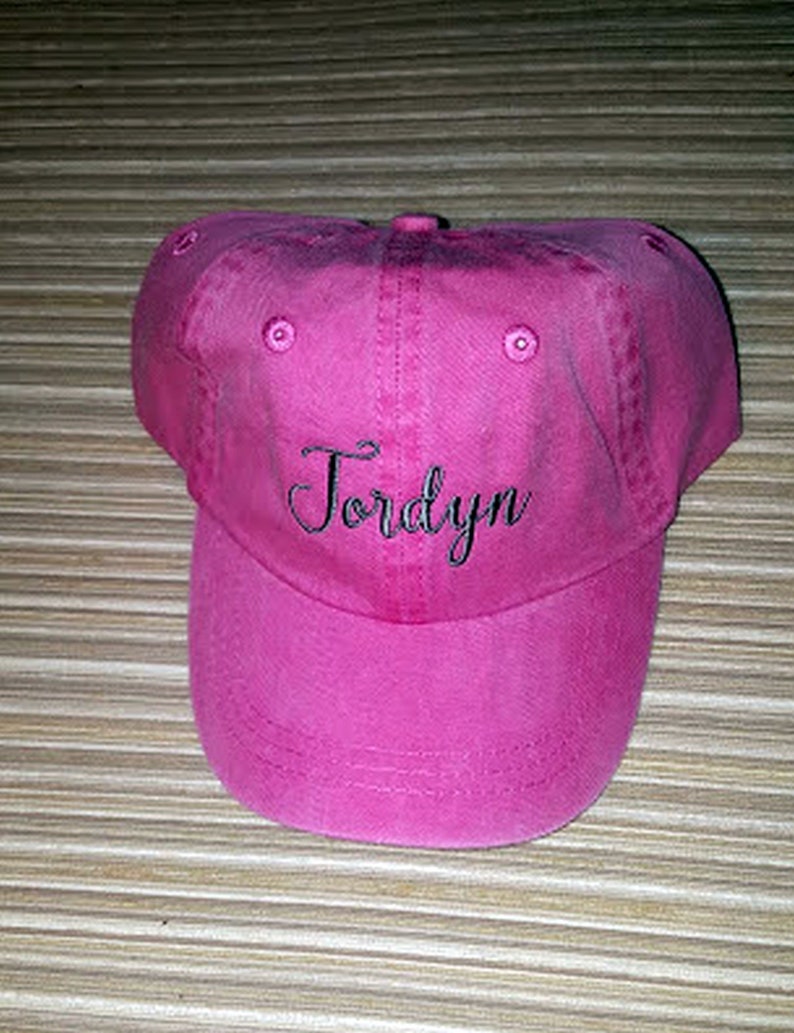pink toddler baseball hat