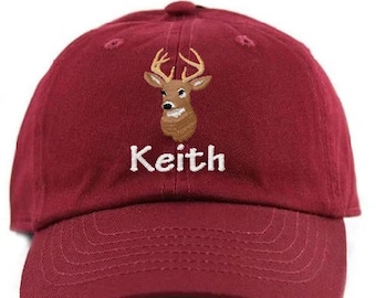 Personalized Toddler Baseball Cap, Buck Deer Hunting Hat