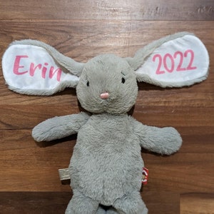 Personalized Floppy Ear Bunny Stuffed Bunny Kids Gift Personalized Stuffed Bunny Easter Gift image 6
