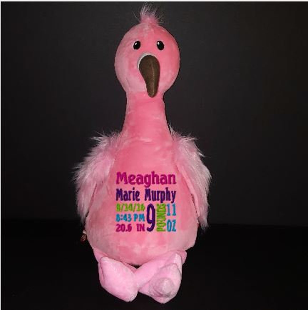 big stuffed flamingo