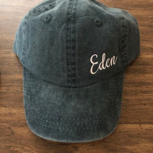 Personalized Toddler or Youth Baseball Hat Cap Custom Embroidered Kids Size Baseball Hat Toddler Baseball Cap Hat Youth Baseball Cap Hat