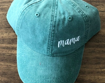 Custom Embroidered Mama Baseball Hat Embroidered Grandma Baseball Hat MeMaw Baseball Hat New Mom Grandma Mama Gift Womens Baseball Hat