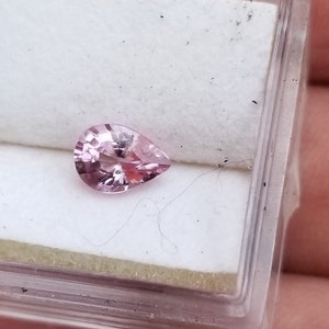 Ceylon Pear Shape Pink Sapphire for Jewelry, September Birthstone for Women Gift, Natural Pastel Pink Sapphire Tear Drop Shape
