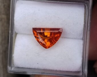 Orange Sapphire 9.2x6.3MM September Birthstone
