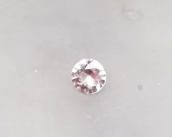 Unique Color Pastel Pink Lavender Sapphire 5.8 MM Round Gemstone