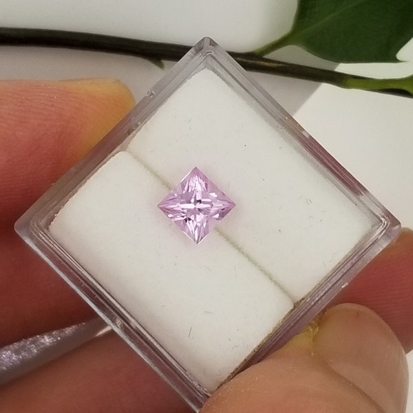 Princess Cut Natural Pink Sapphire 5mm