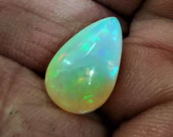 Natural Australian Opal 3.63ct Pear Shape October Birthstone