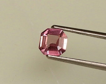 Asscher Cut Purplish Pink Sapphire for Engagement Ring
